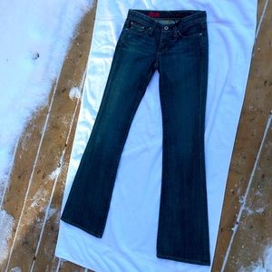 AG bootcut/flare low rise jeans
